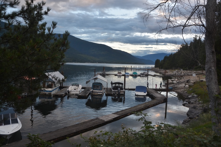 Balfour's Birch Grove RV Park overlooking Kootenay Lake west arm